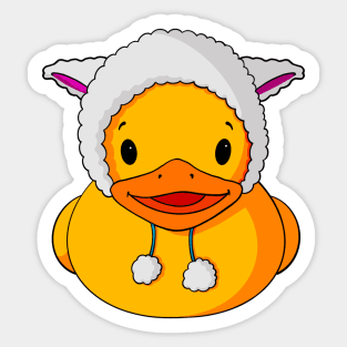 Easter Lamb Rubber Duck Sticker
